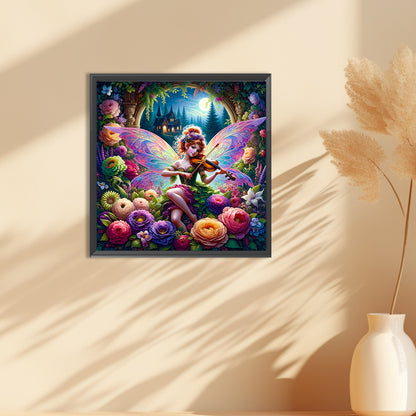 Garden Butterfly Fairy - Full Round Drill Diamond Painting 30*30CM