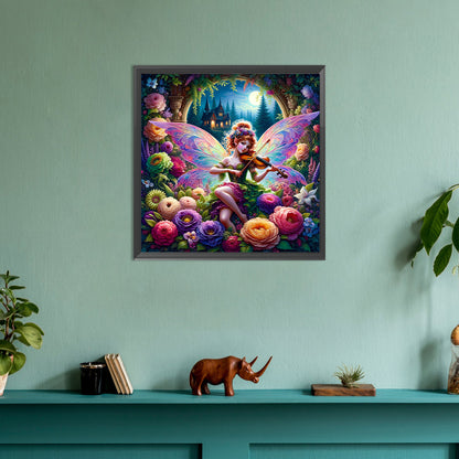 Garden Butterfly Fairy - Full Round Drill Diamond Painting 30*30CM