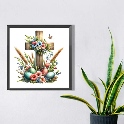 Easter Cross - Full Square Drill Diamond Painting 40*40CM