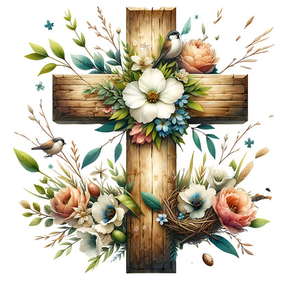 Easter Cross - Full Square Drill Diamond Painting 40*40CM