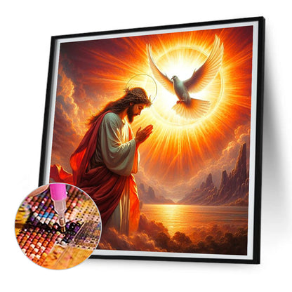 Jesus - Full Round Drill Diamond Painting 30*30CM