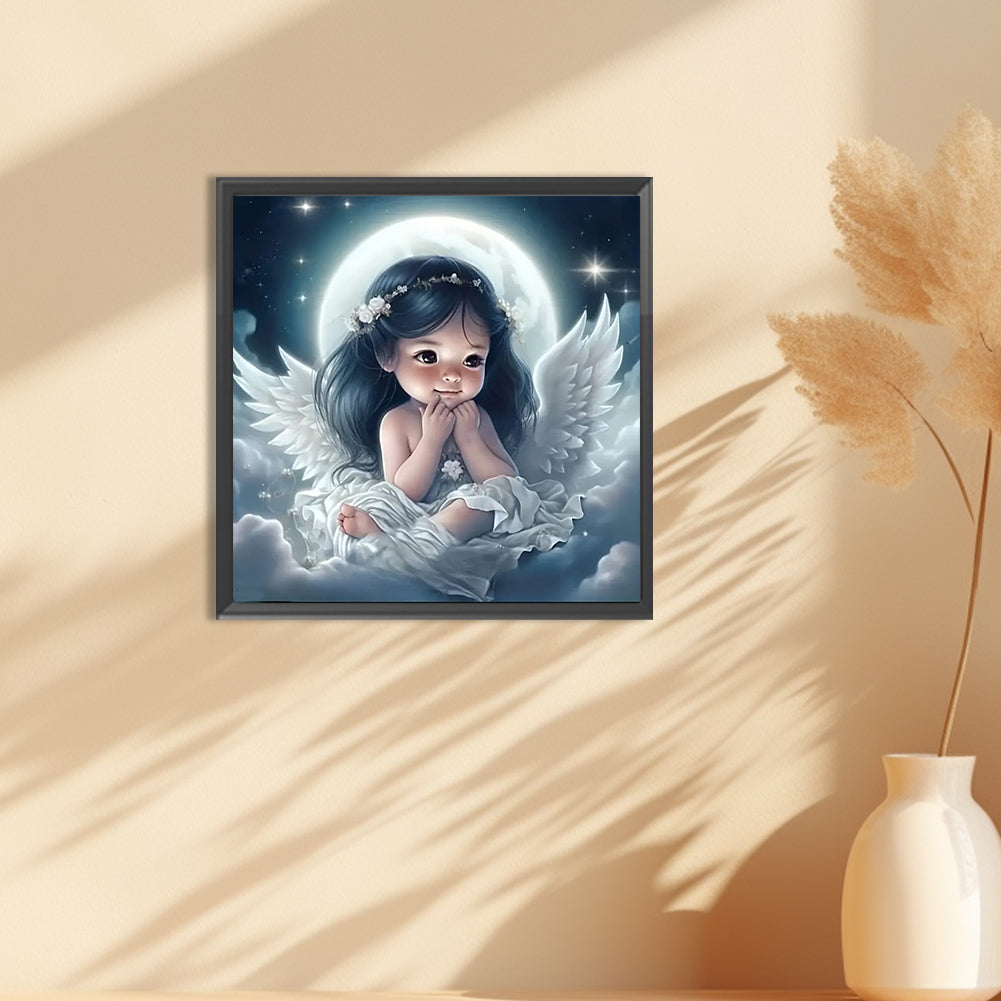 Angel Child - Full Round Drill Diamond Painting 30*30CM
