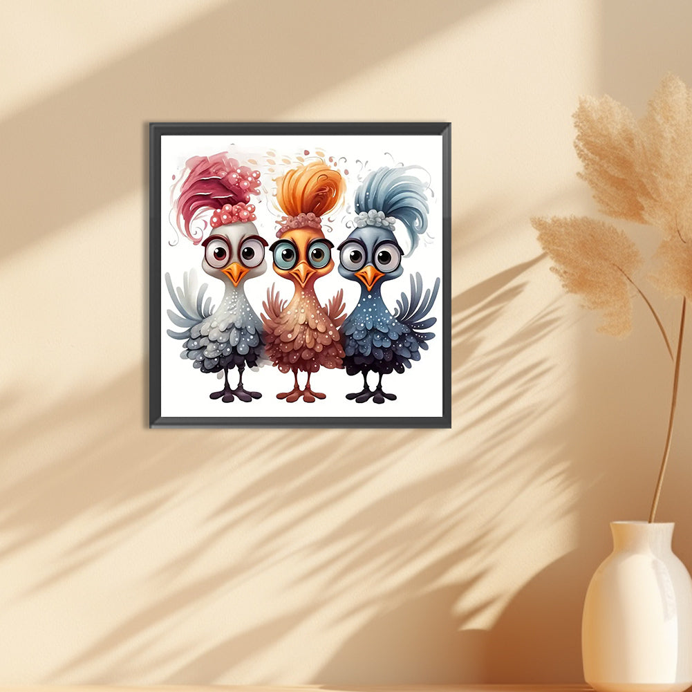Cartoon Chick - Full Round Drill Diamond Painting 30*30CM