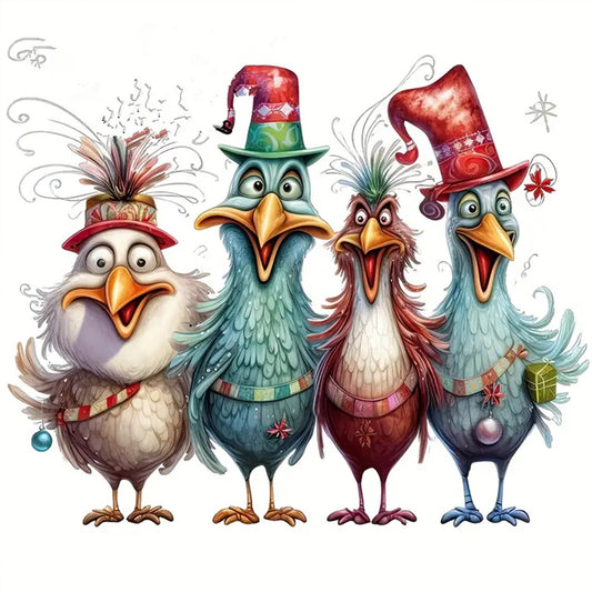 Cartoon Chick - Full Round Drill Diamond Painting 30*30CM