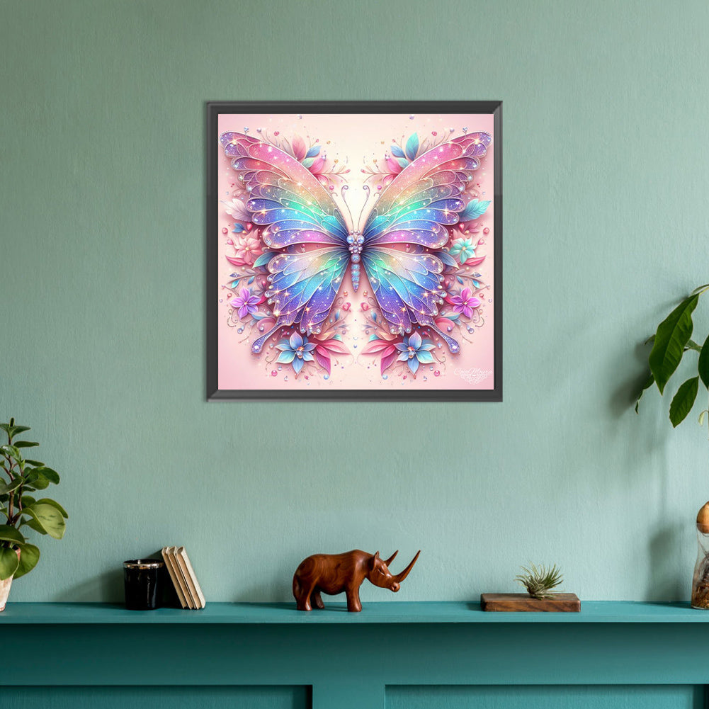 Fantasy Butterfly - Full Round Drill Diamond Painting 30*30CM