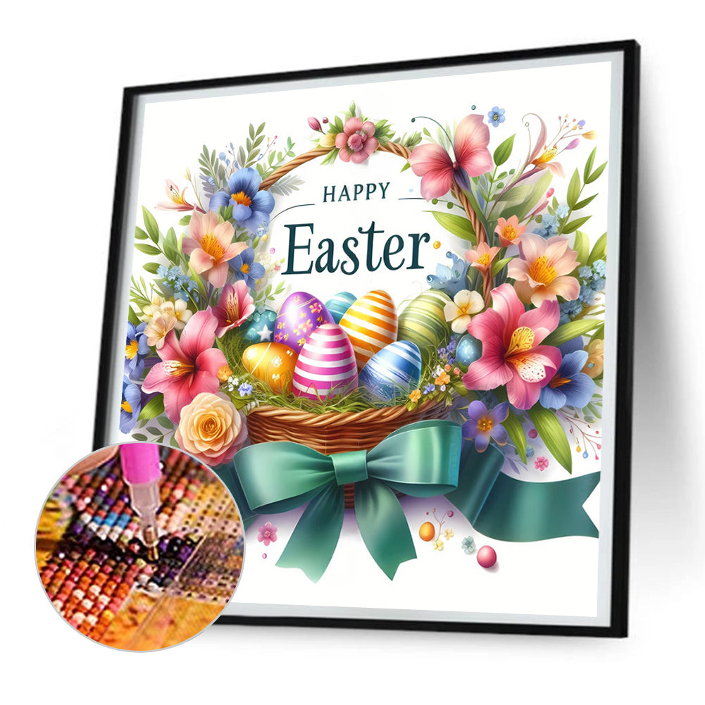 Happy Easter - Full Round Drill Diamond Painting 30*30CM