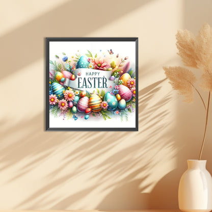 Happy Easter - Full Round Drill Diamond Painting 30*30CM