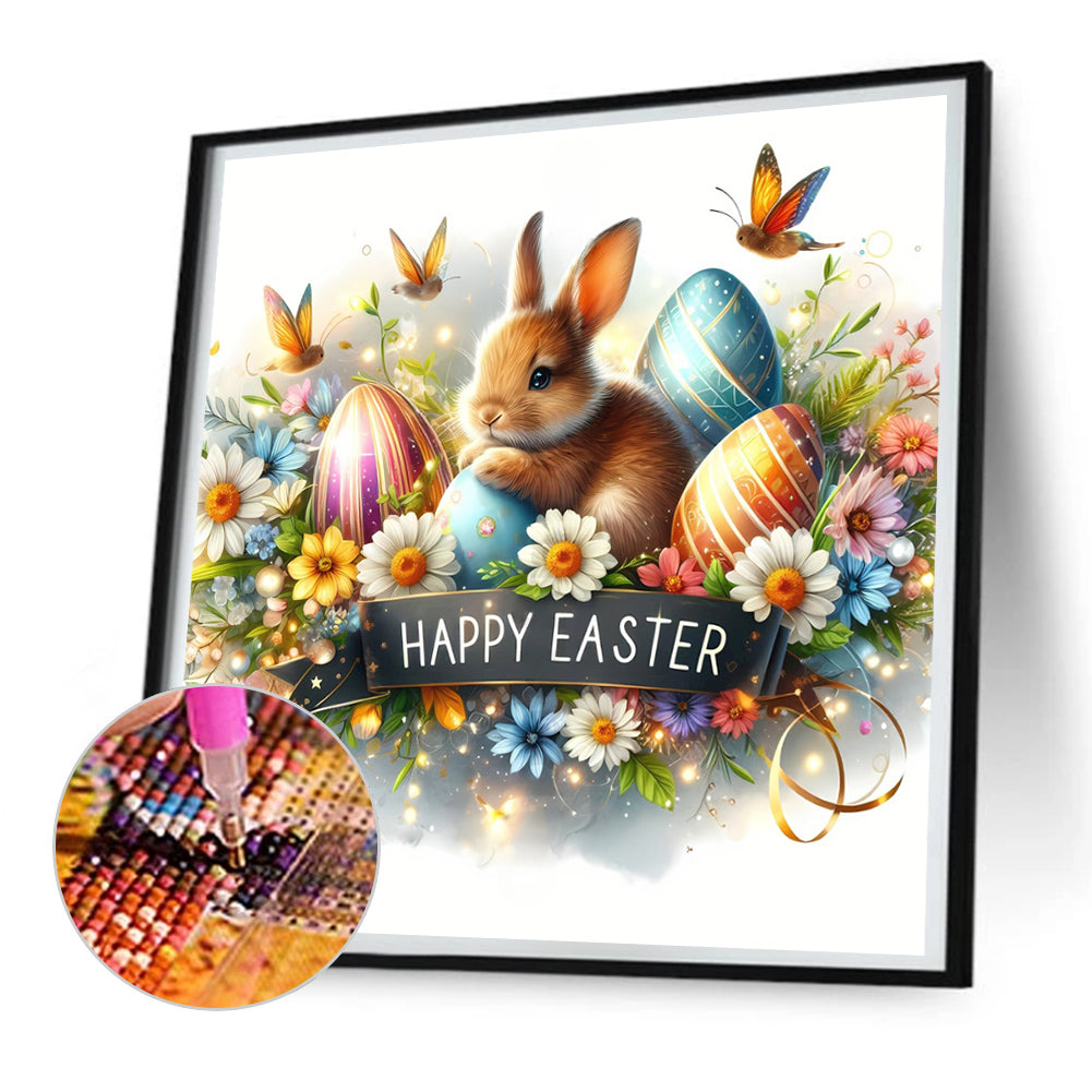 Happy Easter - Full Round Drill Diamond Painting 30*30CM