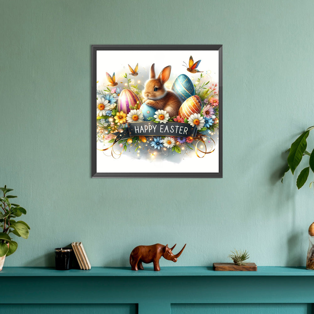 Happy Easter - Full Round Drill Diamond Painting 30*30CM