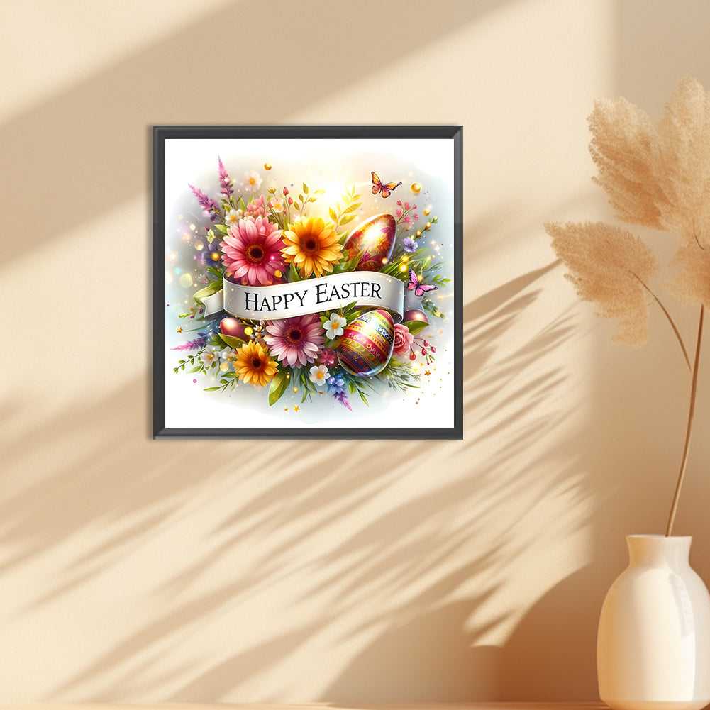 Happy Easter - Full Round Drill Diamond Painting 30*30CM