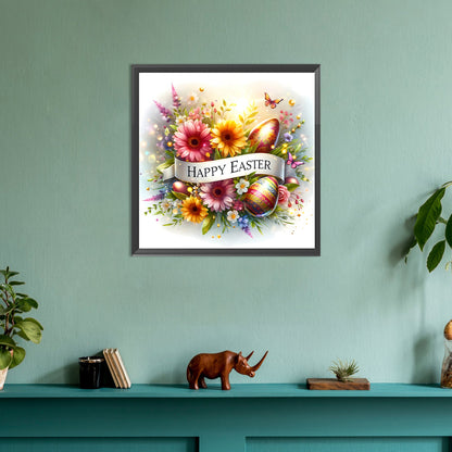 Happy Easter - Full Round Drill Diamond Painting 30*30CM