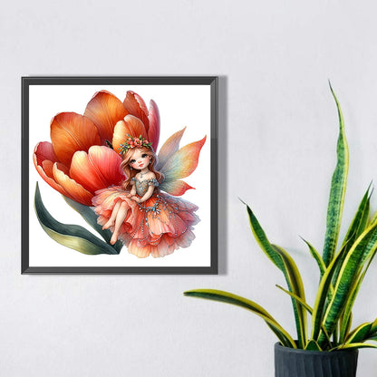 Flower Fairy - Full Square Drill Diamond Painting 30*30CM