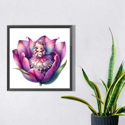 Flower Fairy - Full Square Drill Diamond Painting 30*30CM