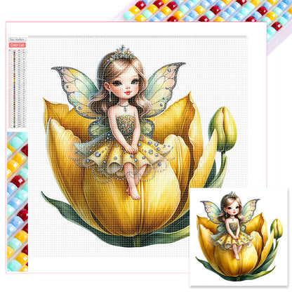 Flower Fairy - Full Square Drill Diamond Painting 30*30CM