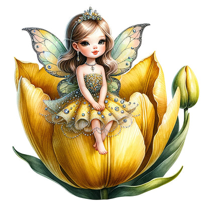 Flower Fairy - Full Square Drill Diamond Painting 30*30CM