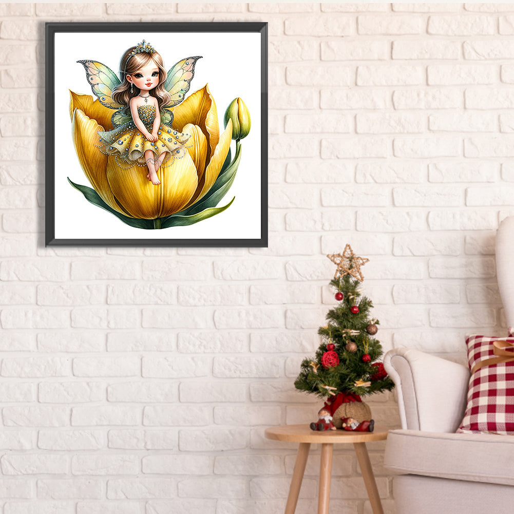 Flower Fairy - Full Square Drill Diamond Painting 30*30CM