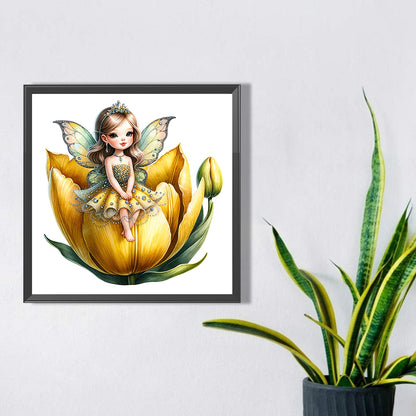 Flower Fairy - Full Square Drill Diamond Painting 30*30CM