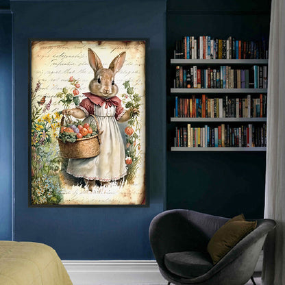 Retro Bunny - 11CT Stamped Cross Stitch 40*60CM