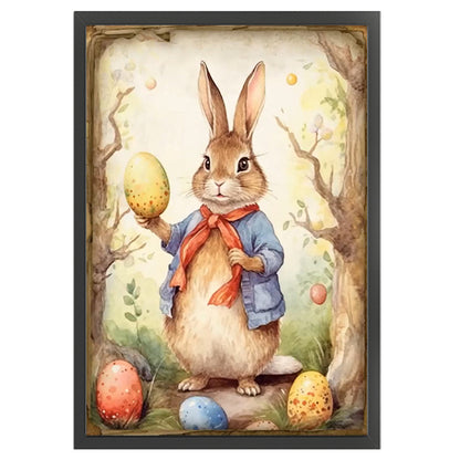 Retro Bunny - 11CT Stamped Cross Stitch 40*60CM