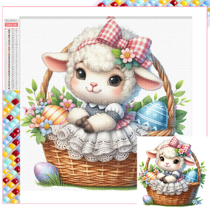 Easter Lamb - Full Square Drill Diamond Painting 30*30CM