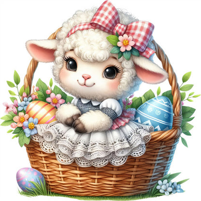 Easter Lamb - Full Square Drill Diamond Painting 30*30CM