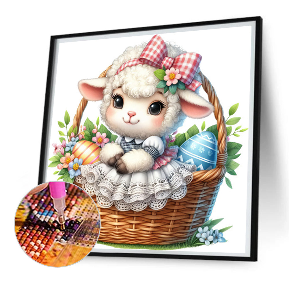 Easter Lamb - Full Square Drill Diamond Painting 30*30CM