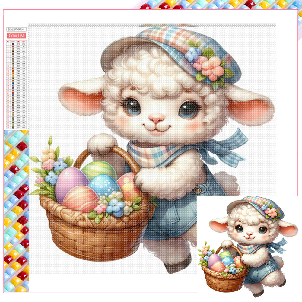 Easter Lamb - Full Square Drill Diamond Painting 30*30CM