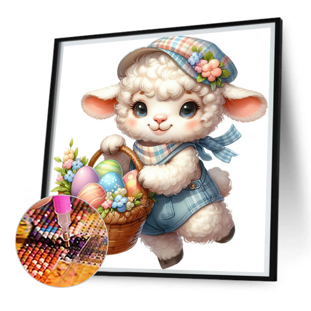 Easter Lamb - Full Square Drill Diamond Painting 30*30CM