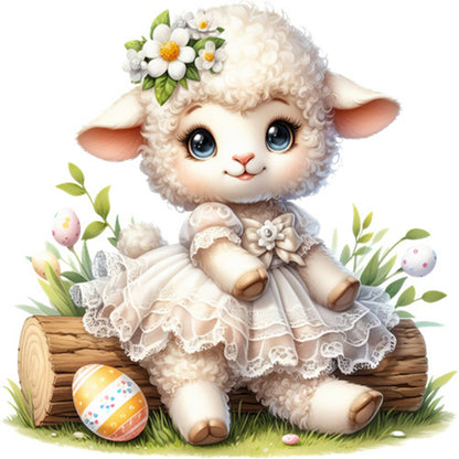 Easter Lamb - Full Square Drill Diamond Painting 30*30CM