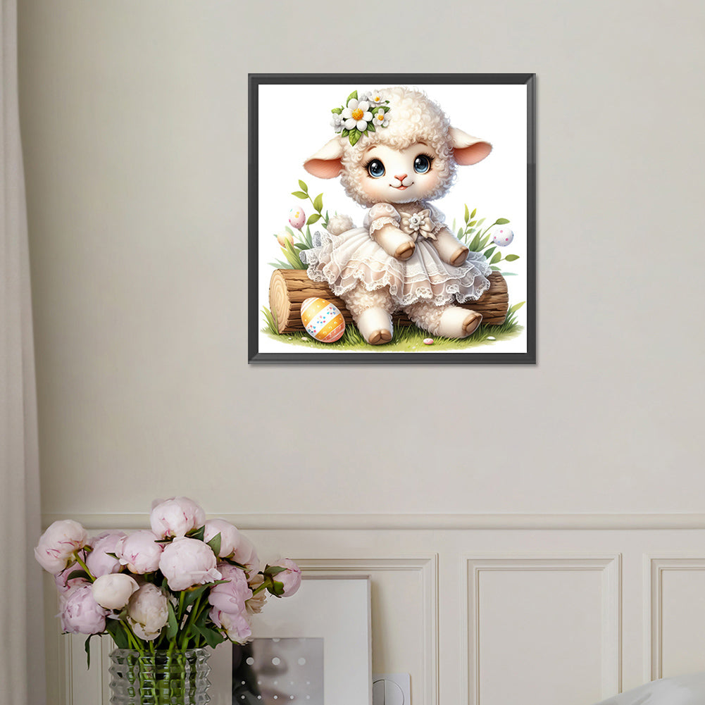 Easter Lamb - Full Square Drill Diamond Painting 30*30CM