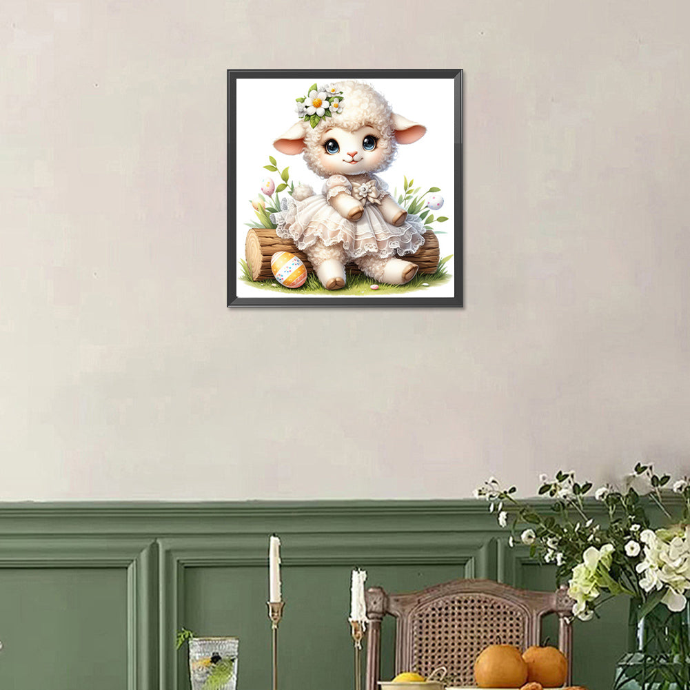 Easter Lamb - Full Square Drill Diamond Painting 30*30CM