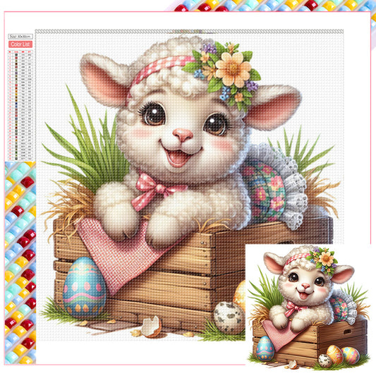 Easter Lamb - Full Square Drill Diamond Painting 30*30CM