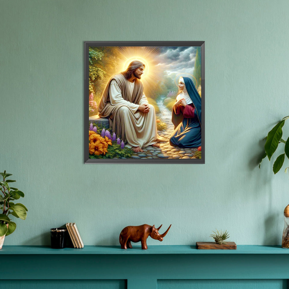 Jesus And Believers - Full Round Drill Diamond Painting 30*30CM