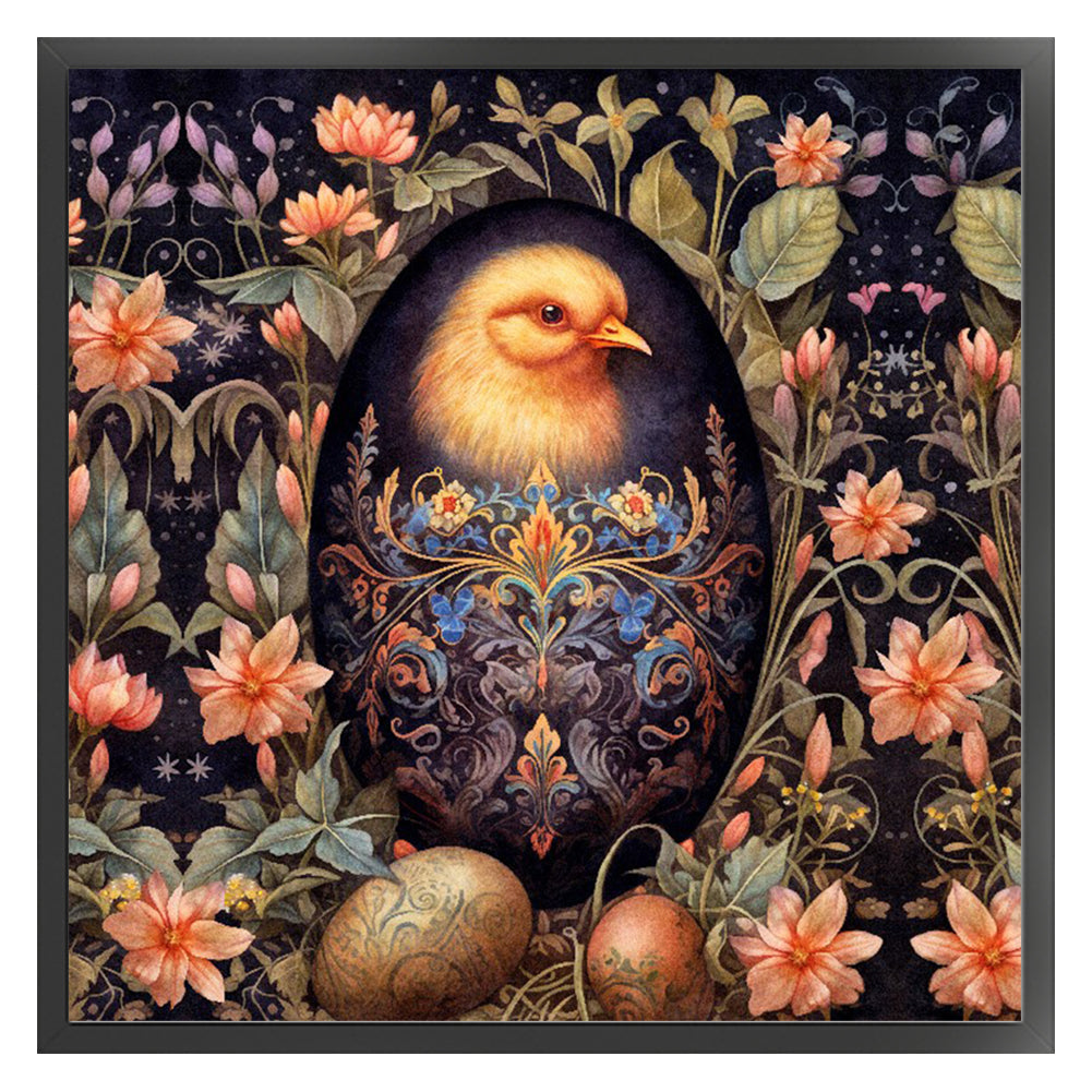 Easter Chick - 11CT Stamped Cross Stitch 45*45CM