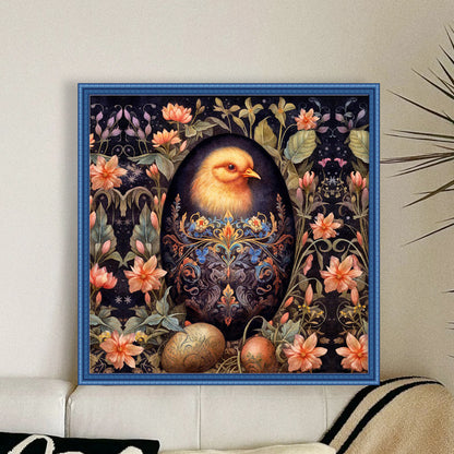 Easter Chick - 11CT Stamped Cross Stitch 45*45CM
