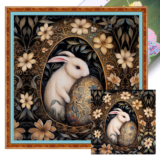 Easter Bunny - 11CT Stamped Cross Stitch 45*45CM