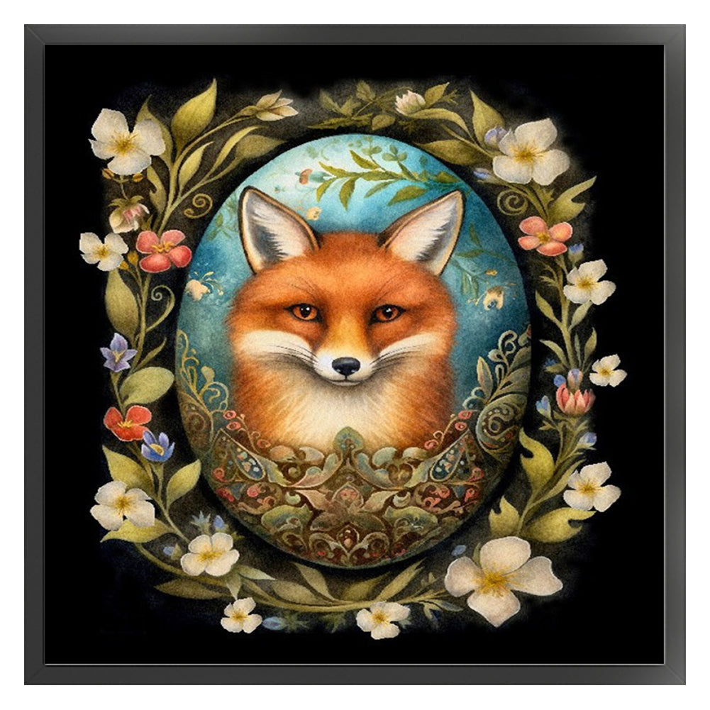 Easter Fox - 11CT Stamped Cross Stitch 45*45CM