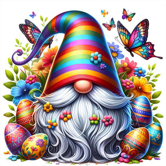 Colorful Gnomes And Easter Eggs - Full Round Drill Diamond Painting 30*30CM
