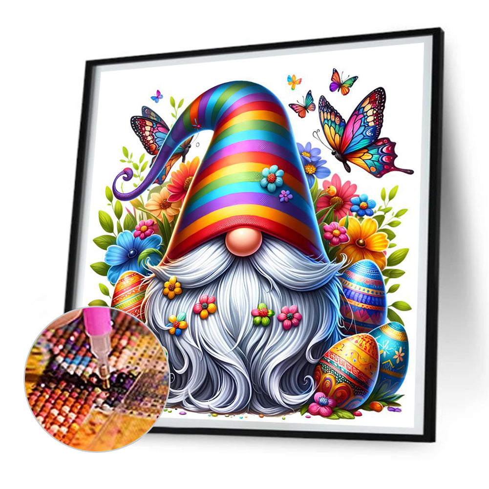 Colorful Gnomes And Easter Eggs - Full Round Drill Diamond Painting 30*30CM