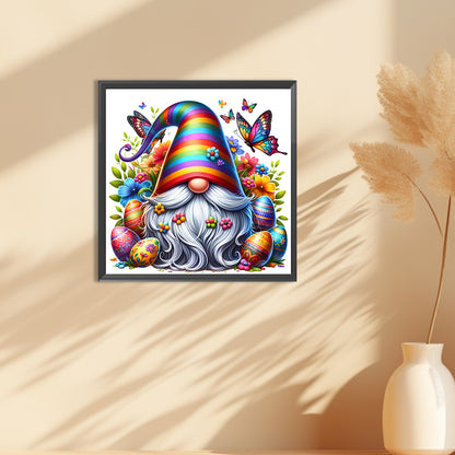 Colorful Gnomes And Easter Eggs - Full Round Drill Diamond Painting 30*30CM