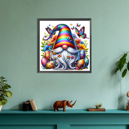 Colorful Gnomes And Easter Eggs - Full Round Drill Diamond Painting 30*30CM