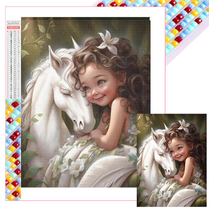 Little Girl - Full Square Drill Diamond Painting 30*40CM