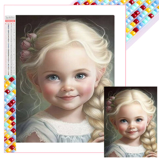 Little Girl - Full Square Drill Diamond Painting 30*40CM