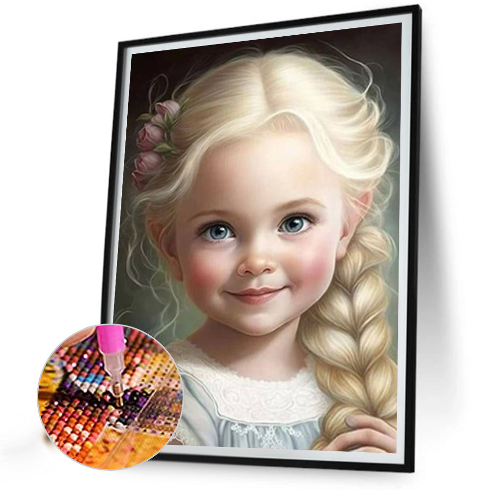 Little Girl - Full Square Drill Diamond Painting 30*40CM