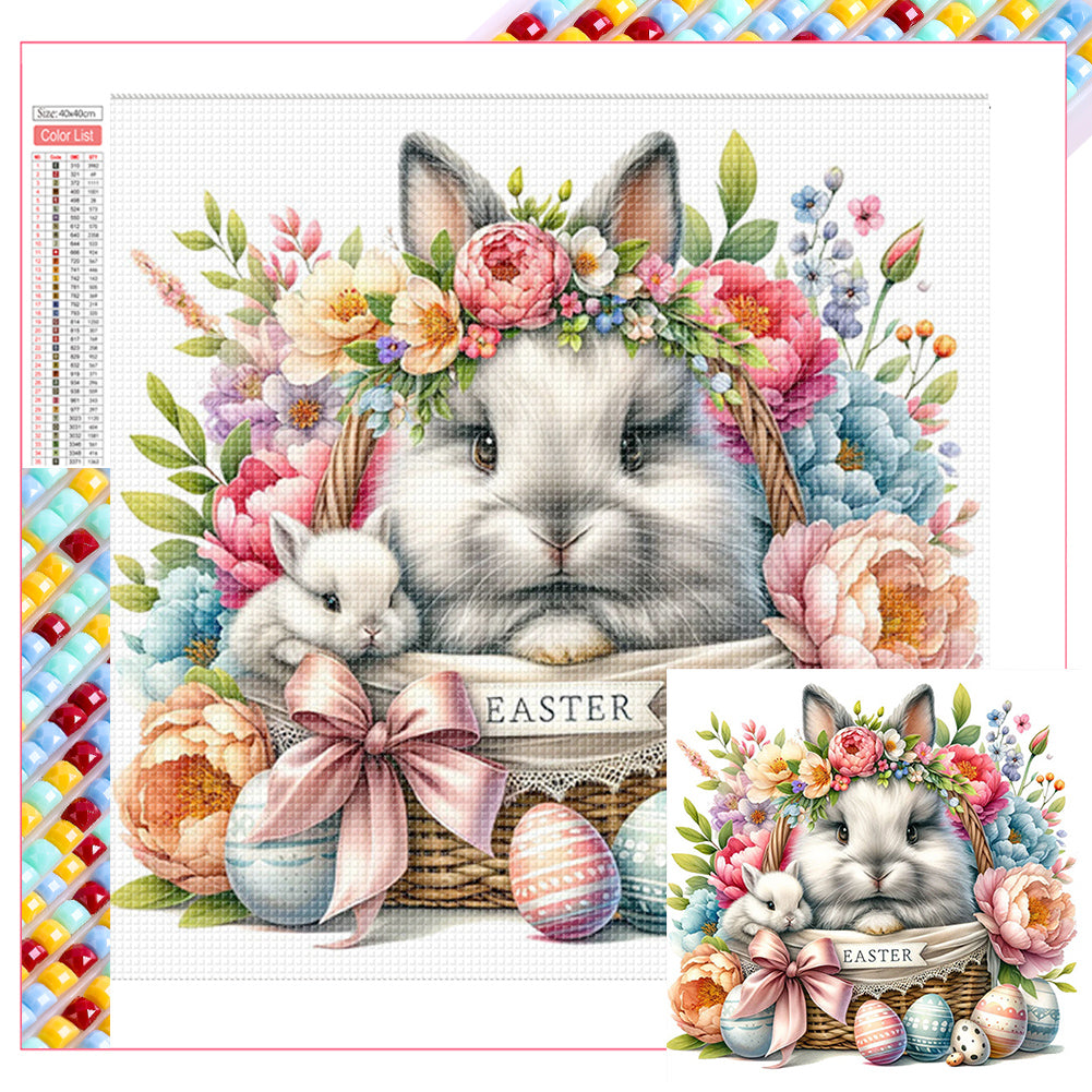 Easter Bunny - Full Square Drill Diamond Painting 40*40CM