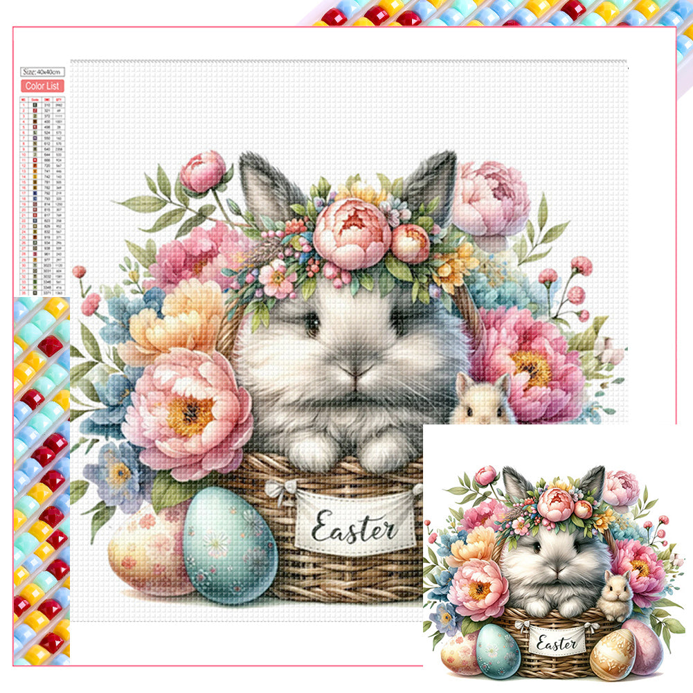 Easter Bunny - Full Square Drill Diamond Painting 40*40CM