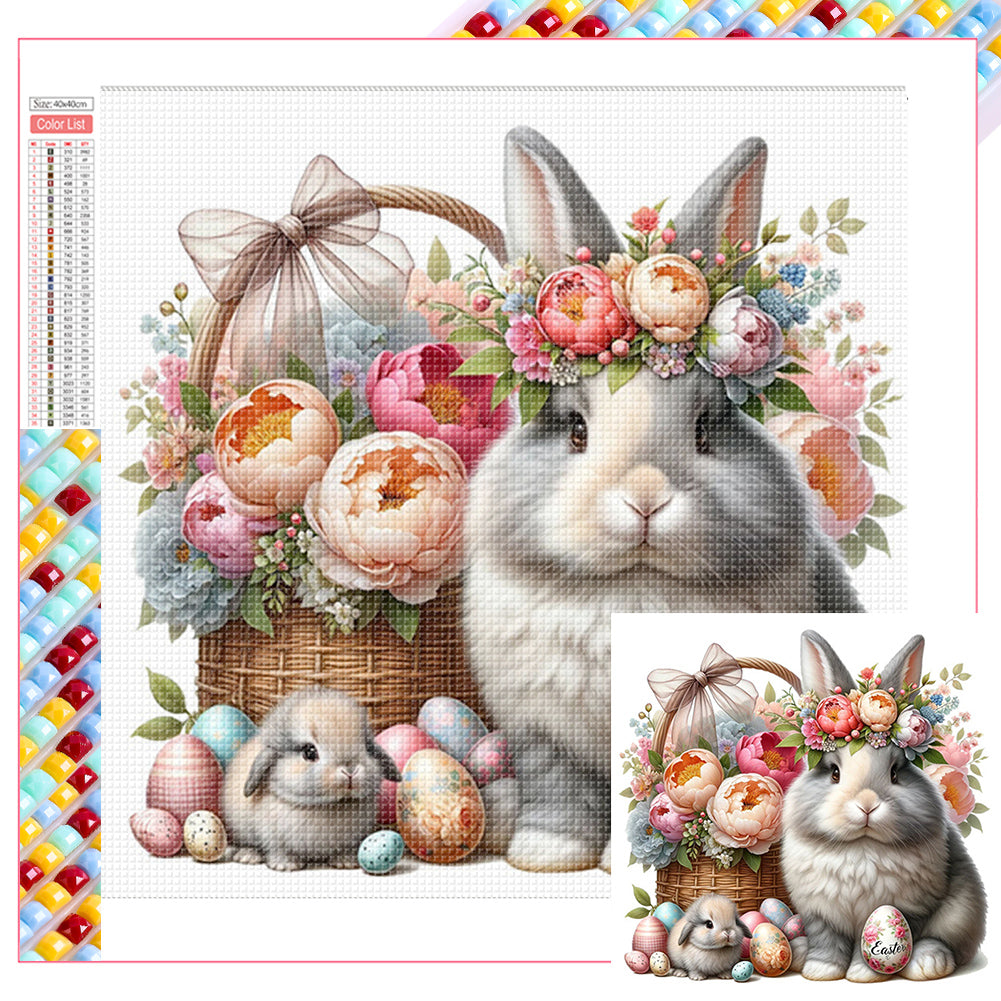 Easter Bunny - Full Square Drill Diamond Painting 40*40CM