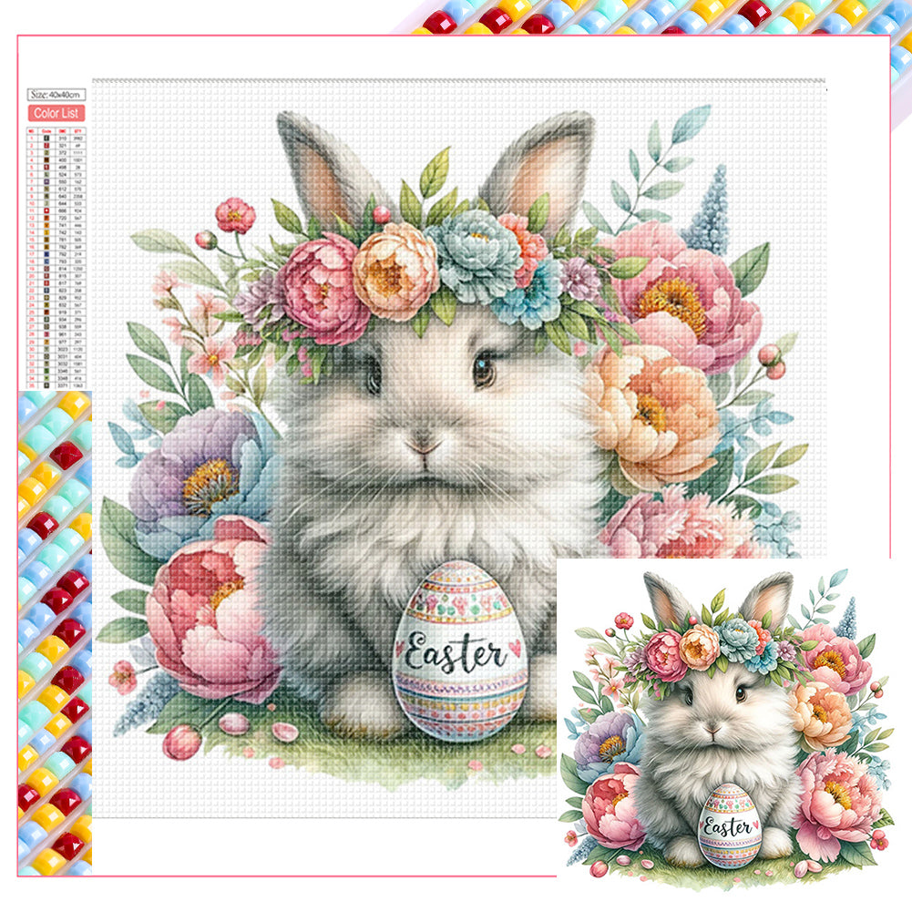 Easter Bunny - Full Square Drill Diamond Painting 40*40CM