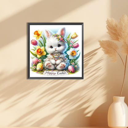 Happy Easter Bunny - Full Round Drill Diamond Painting 30*30CM