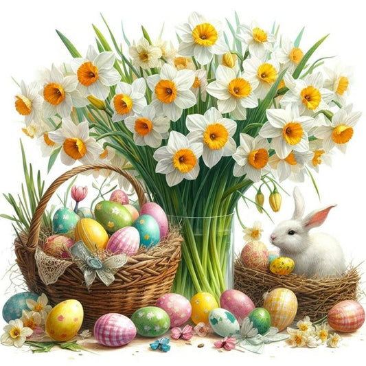 Easter Egg Bouquet - Full Round Drill Diamond Painting 30*30CM